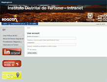 Tablet Screenshot of intranet.bogotaturismo.gov.co